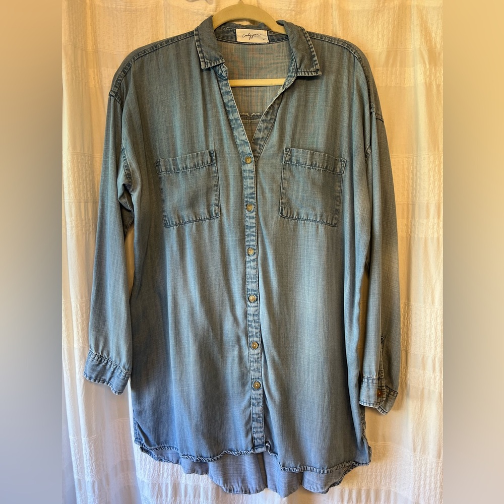 Carly Jean Los Angeles Light Jean shirt